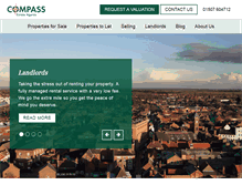 Tablet Screenshot of compass-homes.co.uk